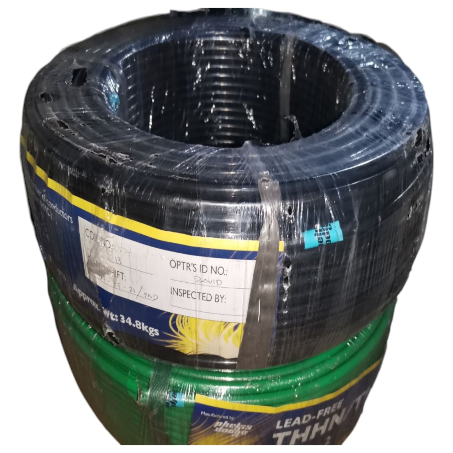 Phelps Dodge THHN Wire 22mm 4 AWG Stranded, Pre Cut (150 Meters) (1 Roll) Green