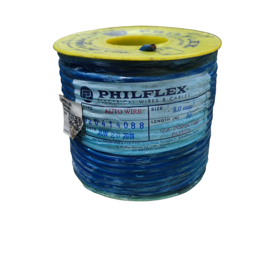 Philflex Autowire AWG 8 ( 8.0 mm), Automotive Wire Auto Wire Blue 30 Meters Per Roll