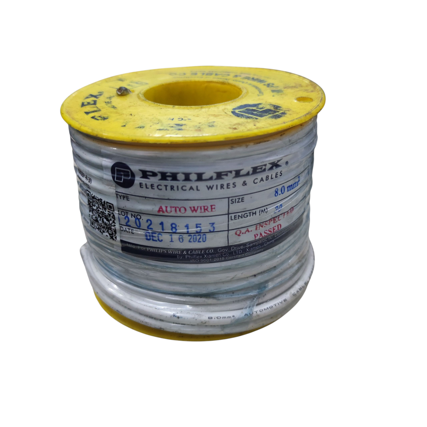 Philflex Autowire AWG 8 ( 8.0 mm), Automotive Wire Auto Wire White 30 Meters per Roll