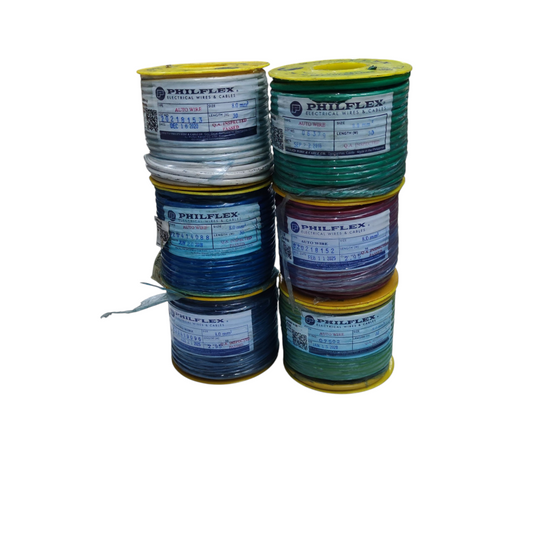 Philflex Autowire AWG 8 ( 8.0 mm), Automotive Wire Auto Wire Yellow 30 Meters Per Roll