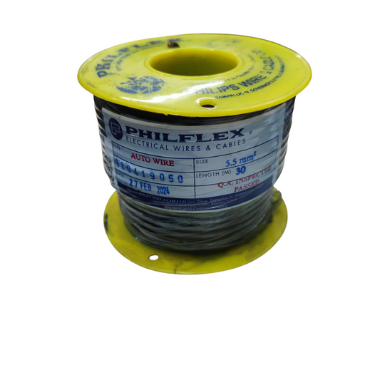 Philflex Autowire AWG #10 Automotive Wire Auto Wire Black 30 Meters Per Roll