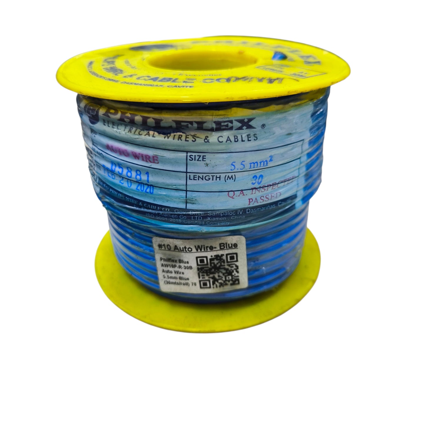 Philflex Autowire AWG #10 ( 5.5mm) Automotive Wire Auto Wire Blue 30 Meters 1 Roll