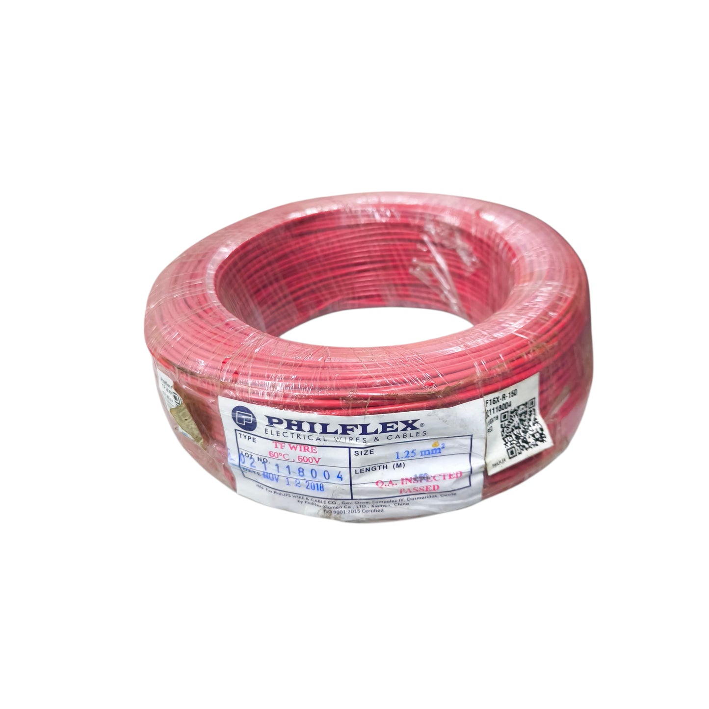 Philflex Pre Cut TF wire 16/7 1.25mm AWG 16, Hook Up TF wire 1.25mm Red PXTF16/7R