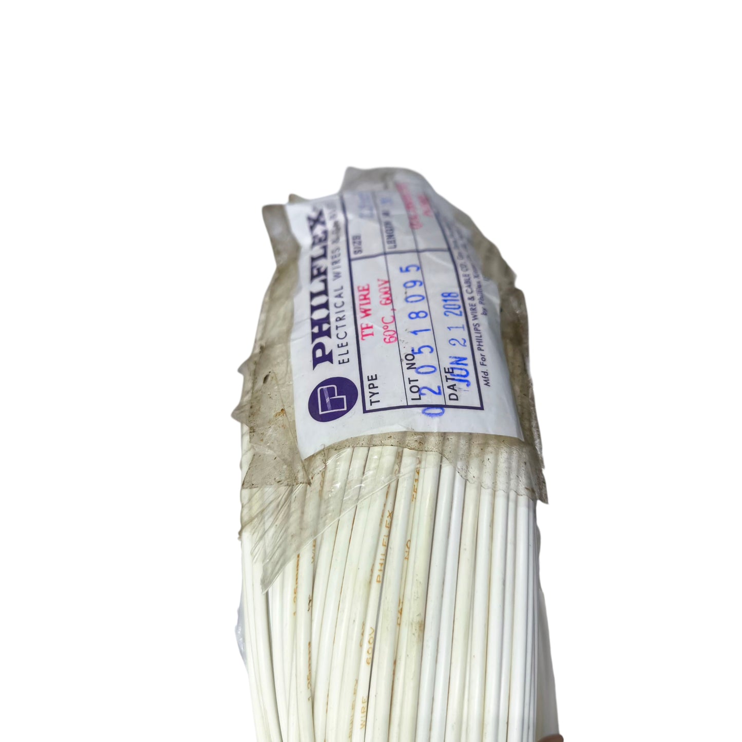 Philflex TF wire 16/7 1.25mm AWG 16, Hook Up TF wire 1.25mm White PXTF16/7W 150 Meters Per Roll