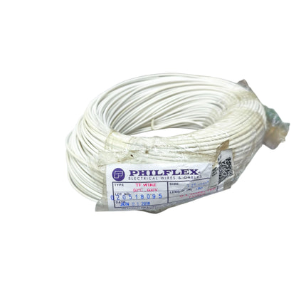 Philflex TF wire 16/7 1.25mm AWG 16, Hook Up TF wire 1.25mm White PXTF16/7W 150 Meters Per Roll