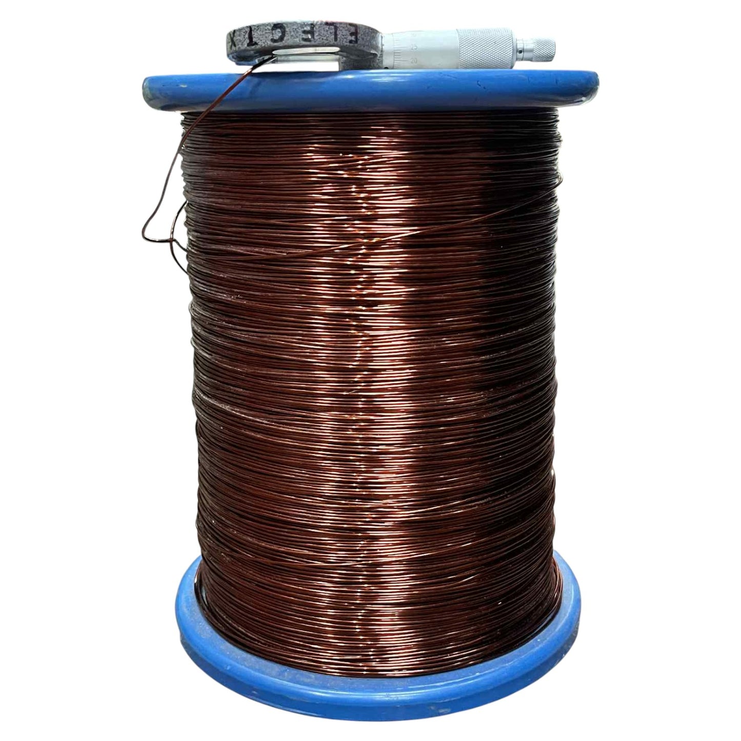 Spool of copper wire on a white background Philflex 100 Grams Magnet Wire AWG 16 Enameled Copper Wire 1.2mm 100 Heavy Formix Approx 8.42 Meters Per Roll Electx Electrical SUpply