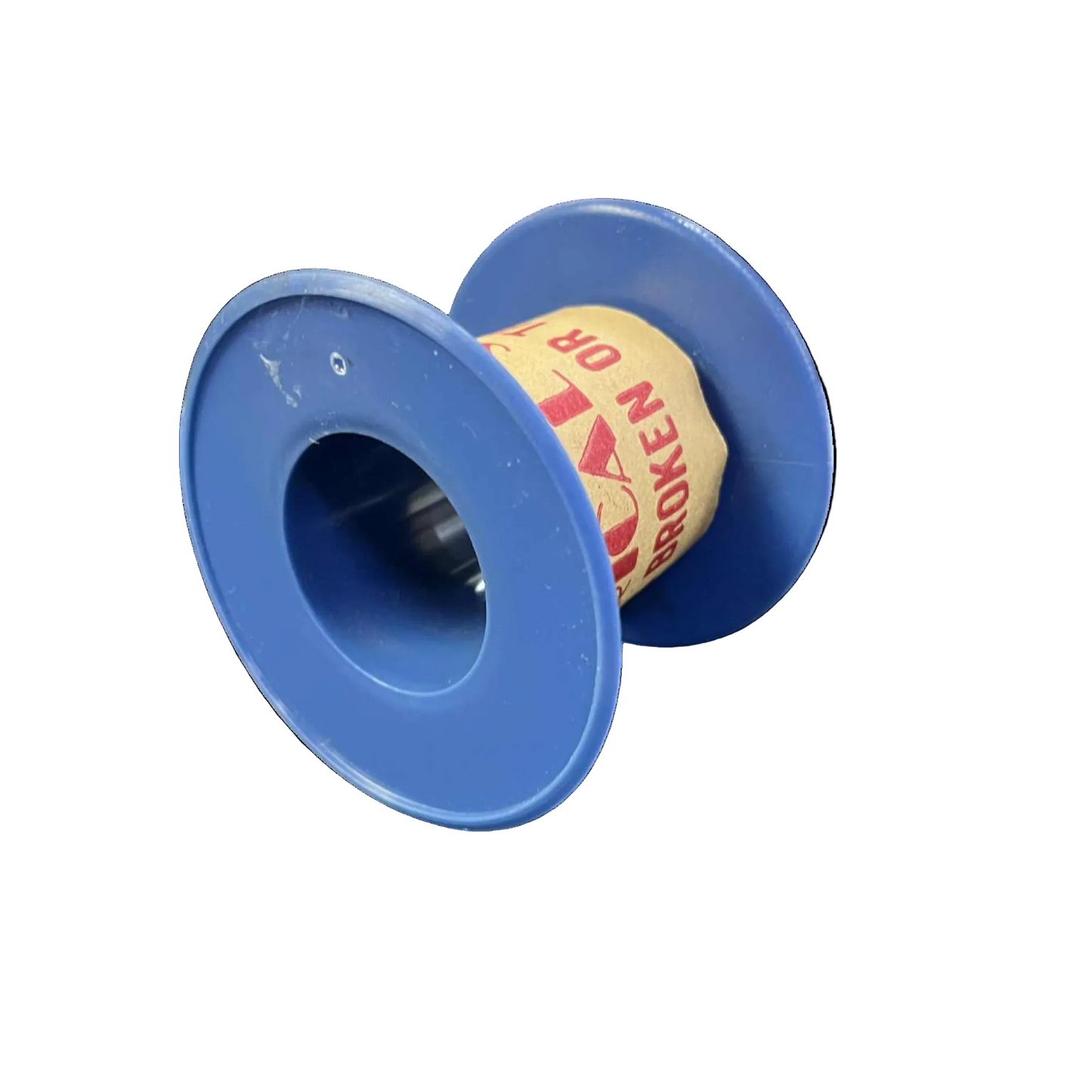 Blue rubber bushing on a white background