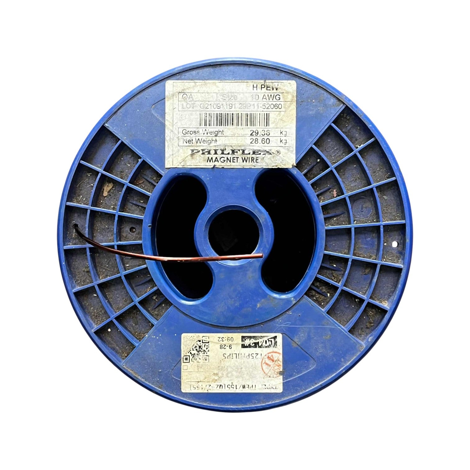 Philflex 1 KG Magnet Wire AWG 10 Enameled Copper Wire 2.6mm Heavy Formix Approx 21.11 Meters Per Roll Electx Electrical Supply