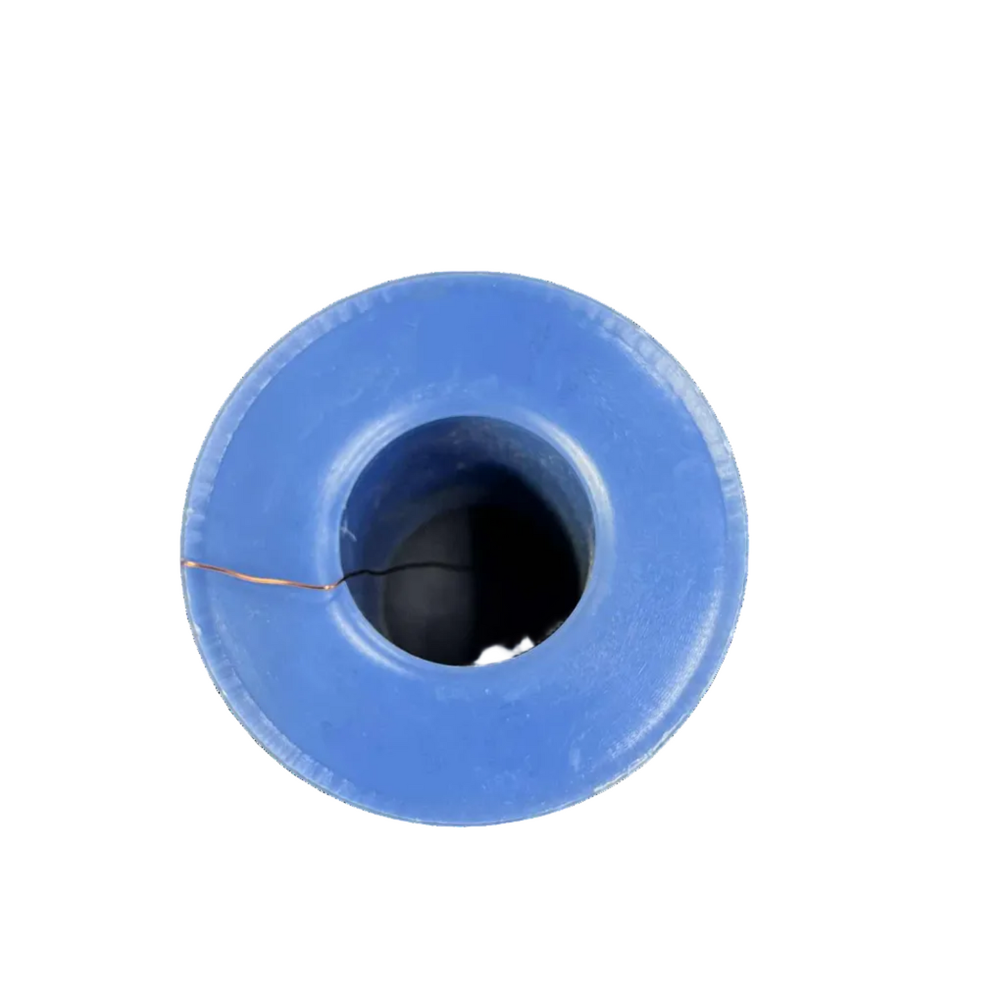 Philflex AWG 24 magnet wire 200 Grams spool with a blue plastic bobbin design
