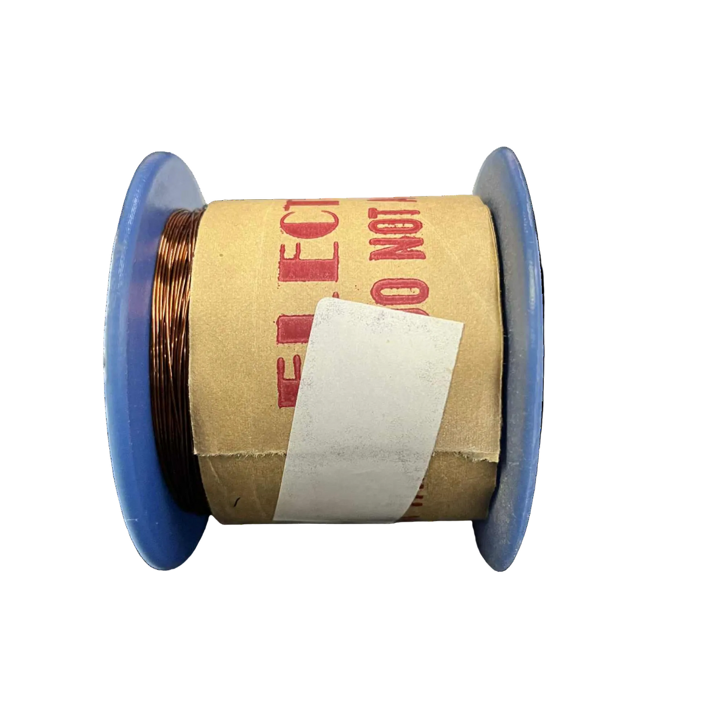 Philflex heavy Formix magnet wire AWG 23 400G on a spool with a brown copper finish