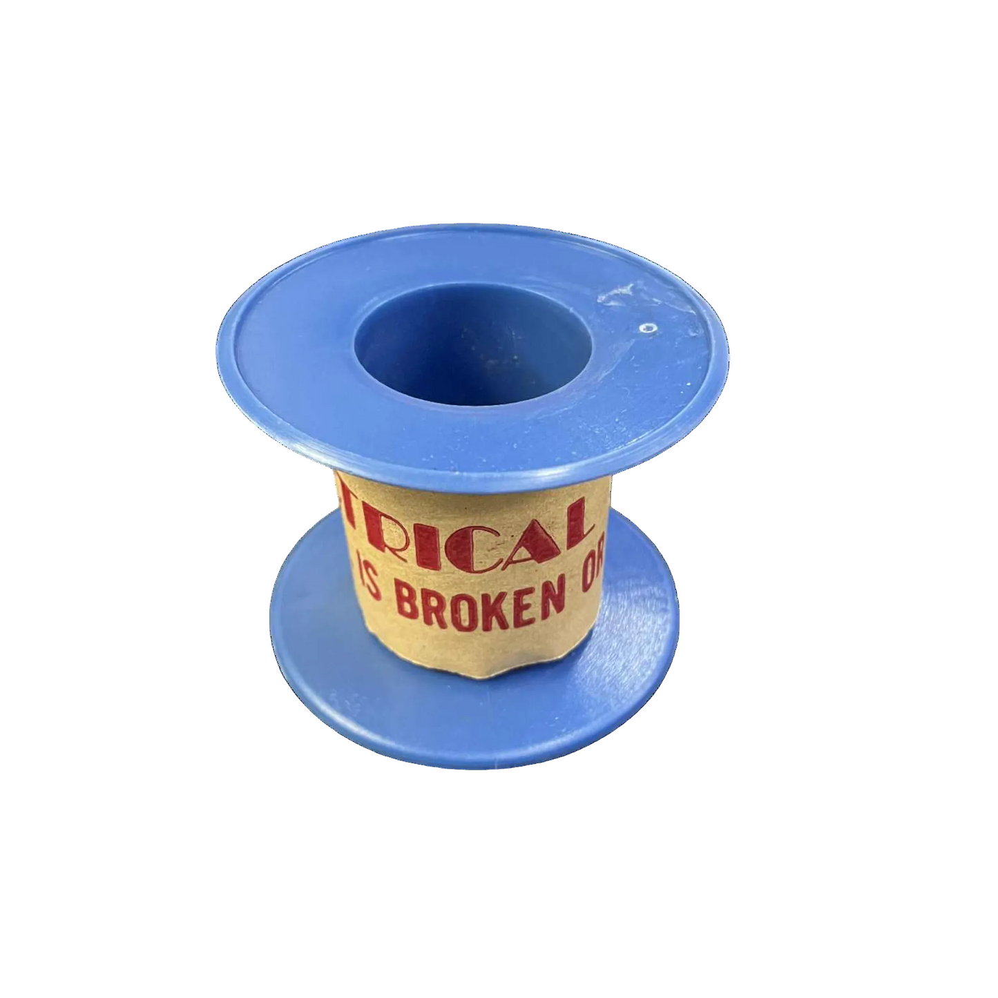 Blue spool with a yellow label on a white background Philflex 50 Grams Magnet Wire AWG 16 Enameled Copper Wire 1.2mm Heavy Formix Approx 4.21 Meters Per Roll Electx Electrical Supply