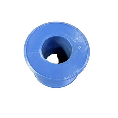 Blue rubber bushing on a white background