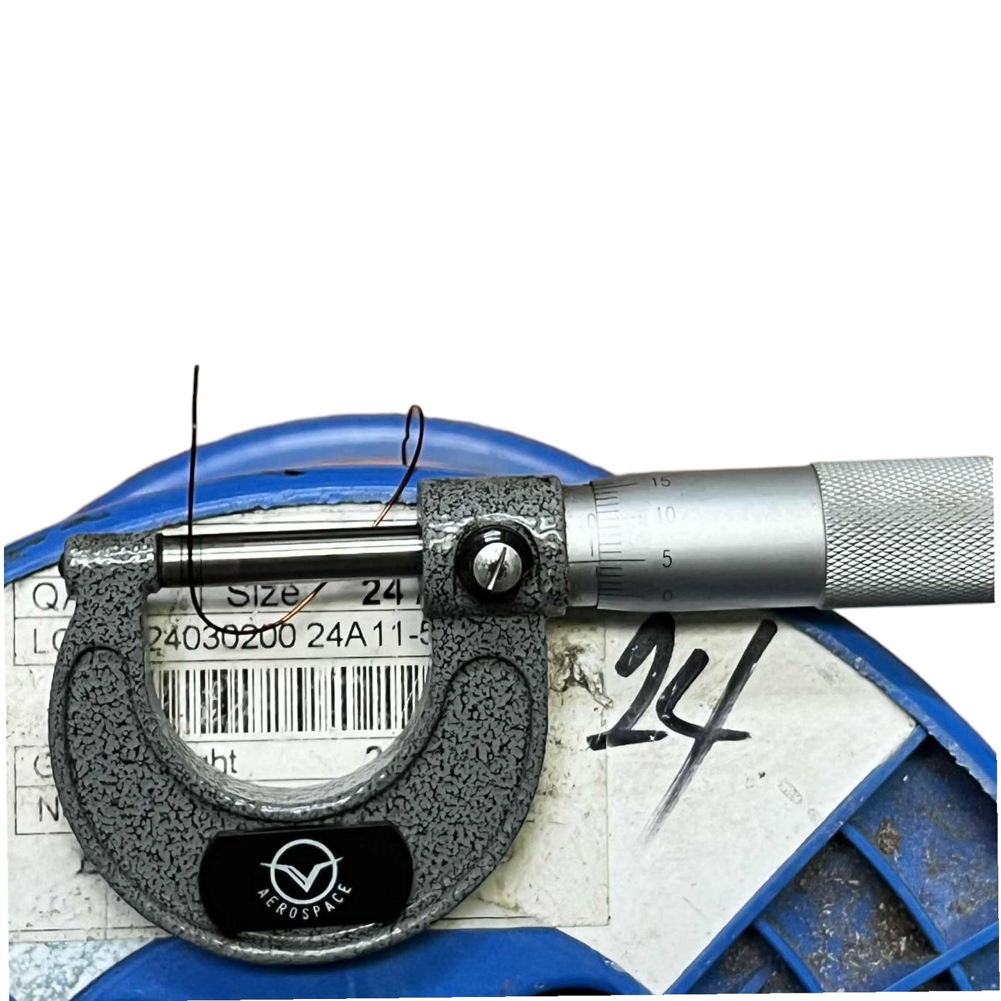 Micrometer with a blue backgroundPhilflex 50 Grams Magnet Wire AWG 24 Enameled Copper Wire 0.50mm Heavy Formix Approx 26.18 Meters Electx Electrical SUpply