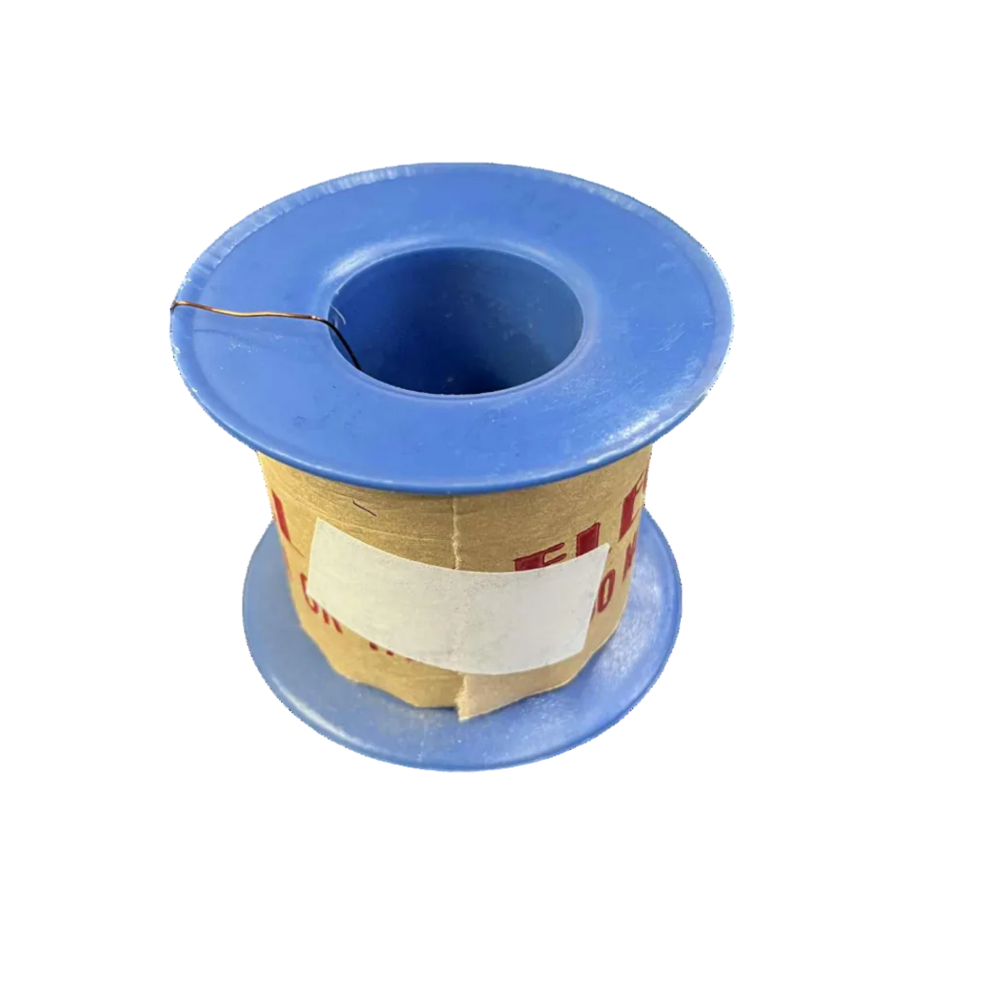 Spool of thread on a white background