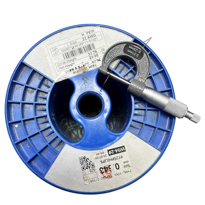Philflex 800 Grams Magnet Wire AWG 22 Enameled Copper Wire 0.65mm Heavy Formix Approx 266.67 Meters Per Roll