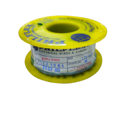 Philflex Auto Wire AWG 16 ( 1.25mm) Automotive Wire Auto Wire Green 30 Meters per Roll Electx Electrical Supply