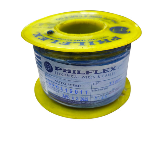 Philflex Autowire AWG 12 ( 3.5 mm) Automotive Wire Auto Wire Blue 30 Meters 1 Roll Electx Electrical Supply