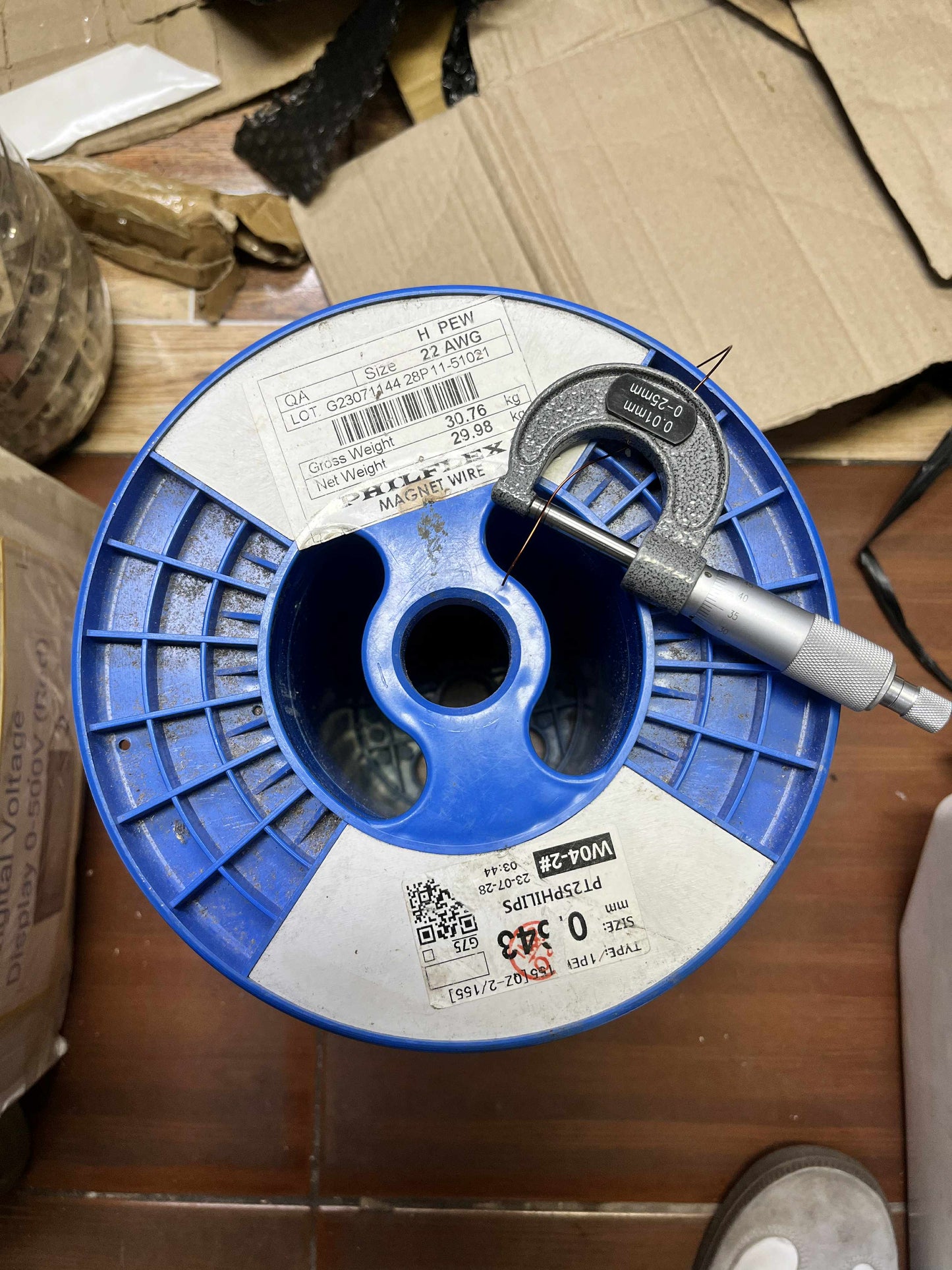 Philflex Magnet Wire AWG 22 0.65 mm Heavy Formix 700G