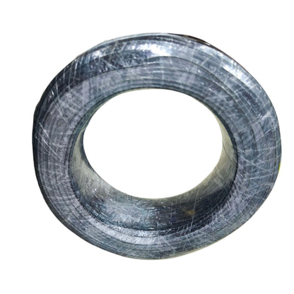 Metallic washer on a white background