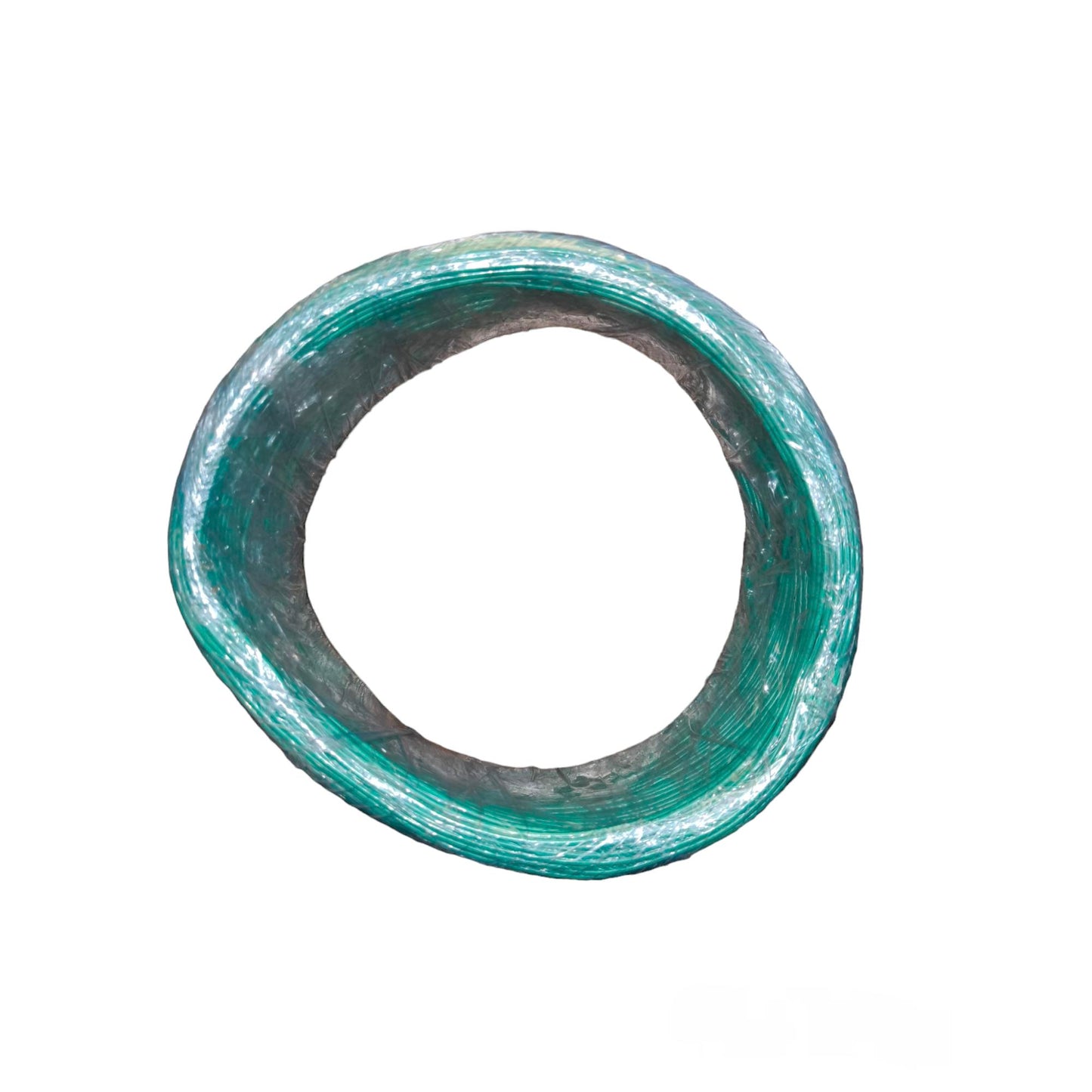 Green gasket on a white background