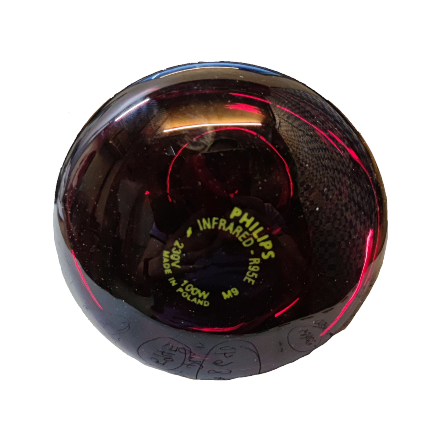 Philips 100W 240V E27 Infrared Lamp Red, Massage Lamp, Heat Lamp for Muscles R95IR100WE27