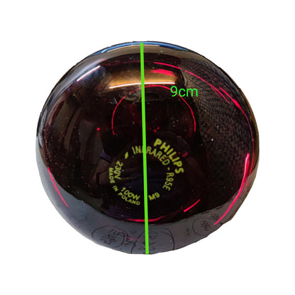 Philips 100W 240V E27 Infrared Lamp Red, Massage Lamp, Heat Lamp for Muscles R95IR100WE27