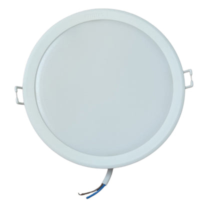 Round recessed ceiling light on a white background