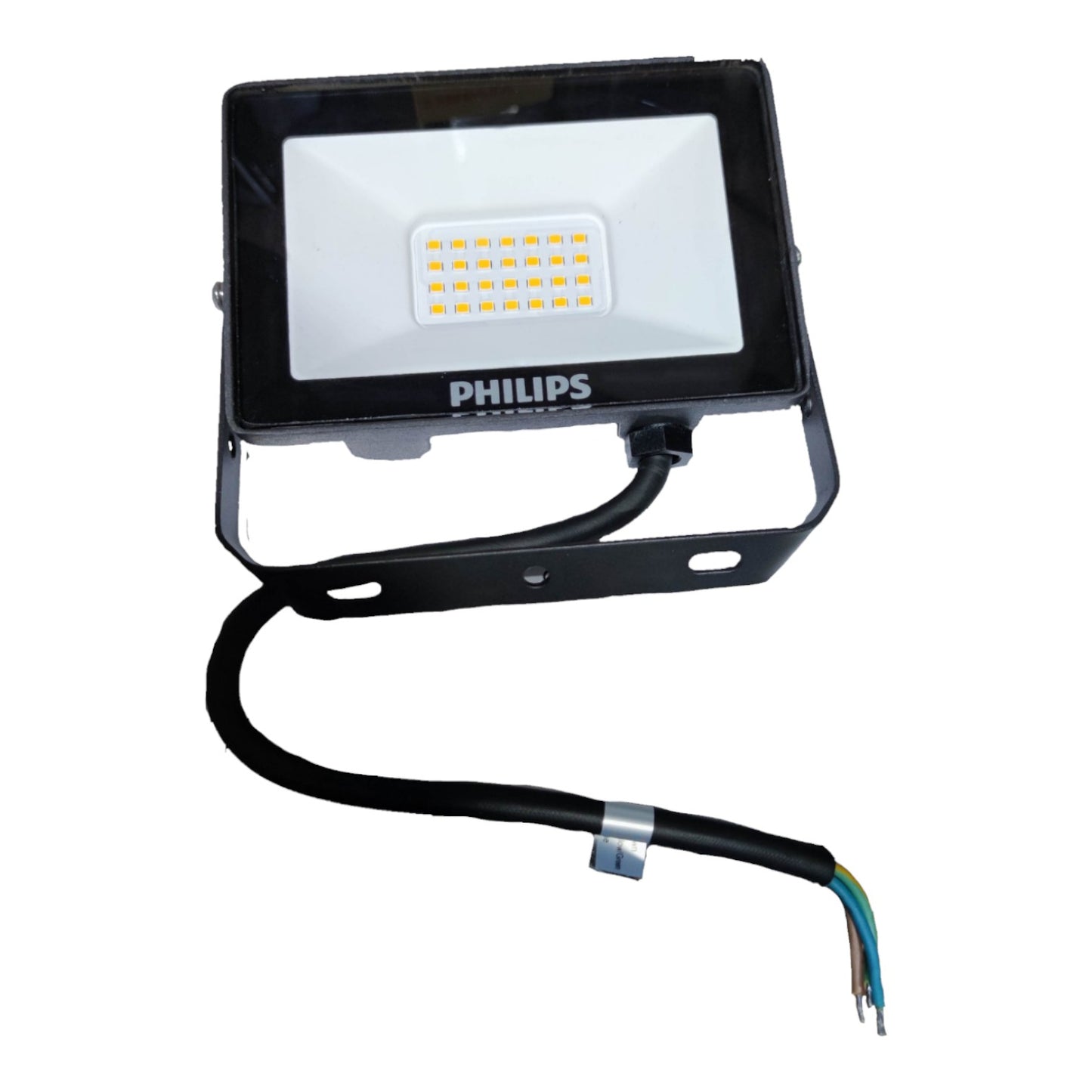 Philips flood light on a white background