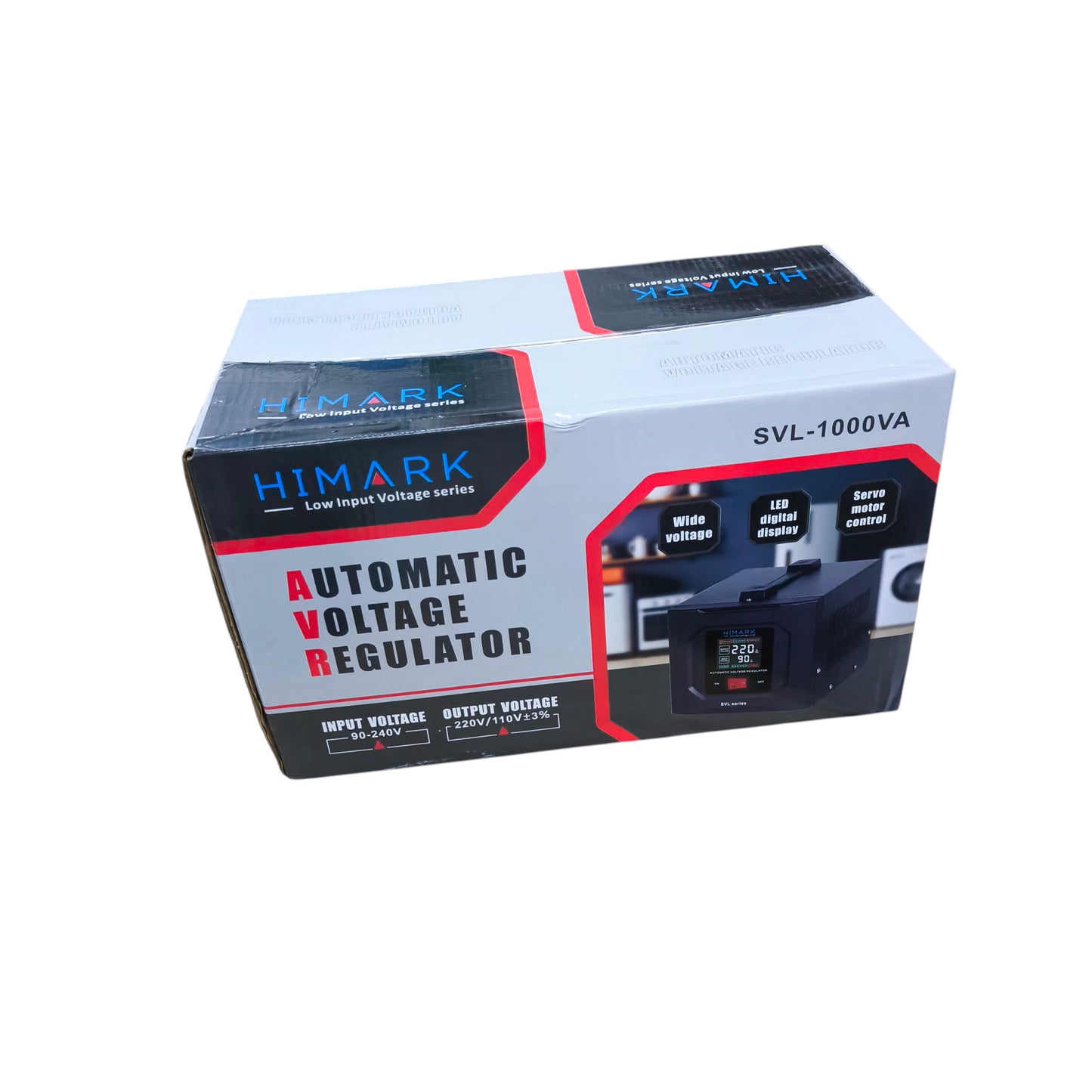 Himark 1000W AVR Low Input Voltage Series ( Pure Black) 90V-240V Input 220V and 110V Output SVL-1000 VA