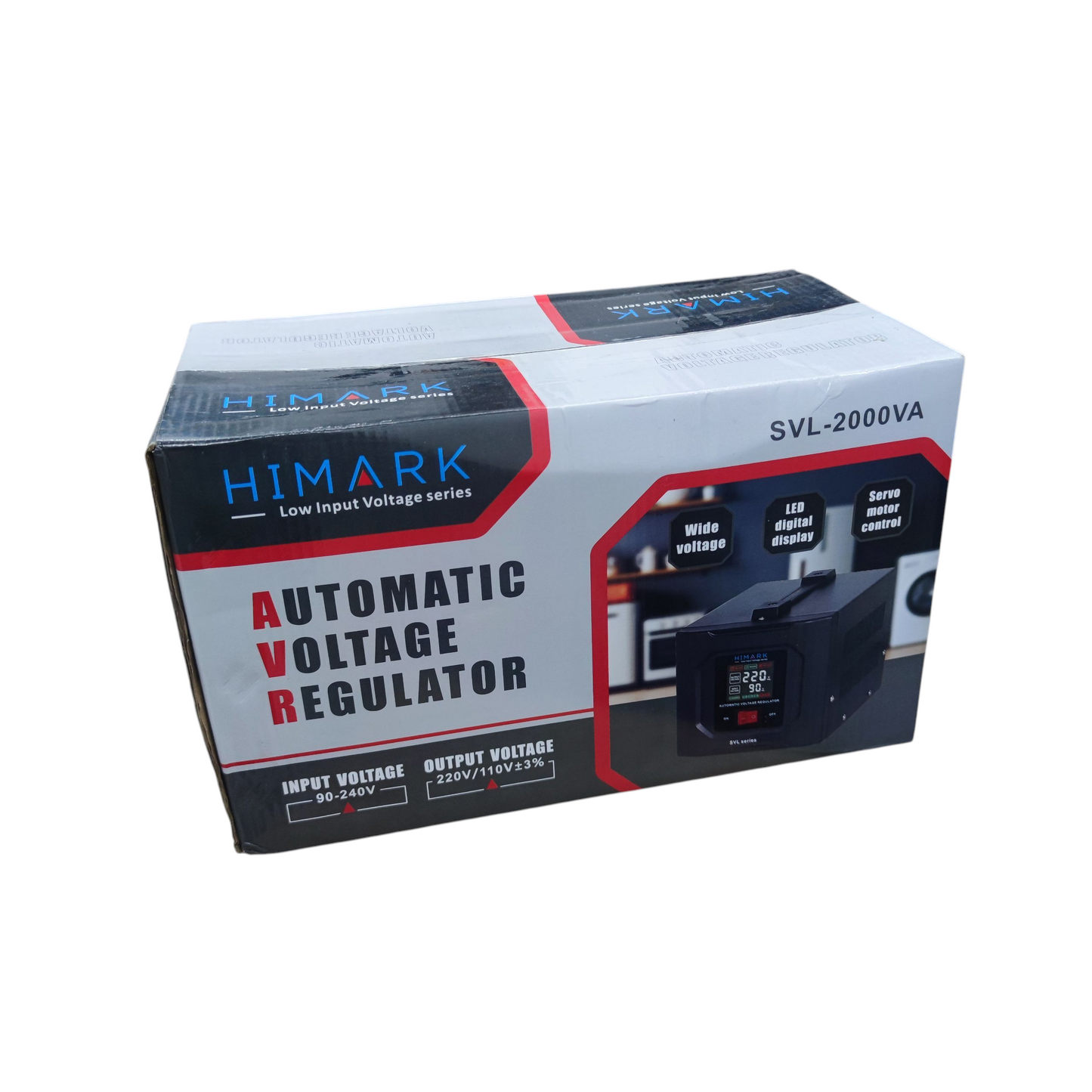 Himark 2000W AVR Low Input Voltage Series ( Pure Black) 90V-240V Input 220V and 110V Output SVL-2000 VA