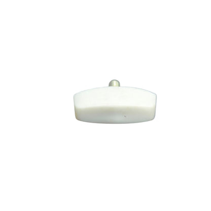 Screw Knob Lock 3cm x 5mm with Plastic White Handle