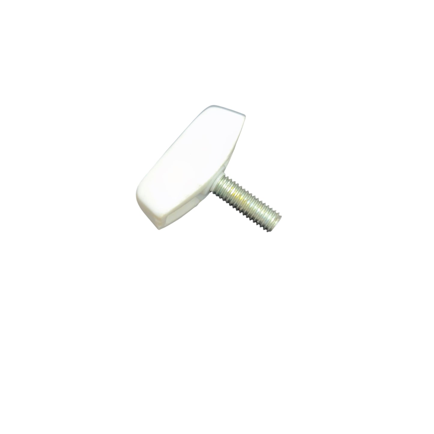Screw Knob Lock 3cm x 5mm with Plastic White Handle