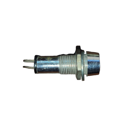 Metallic cylindrical component on a white background Pilot Lamp 8mm 220V Metal Casing Electx Electrical Supply