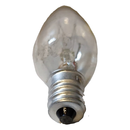 Pollux 5W Pilot Light E12 220V C7 1/2 Small Candle Shape Bulb Clear Tint Color Available in Clear, Green, Red, Blue and Yellow