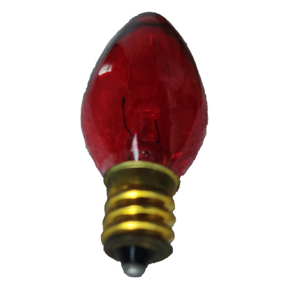 Pollux 5W Pilot Light E12 220V C7 1/2 Small Candle Shape Bulb Clear Tint Color Available in Clear, Green, Red, Blue and Yellow