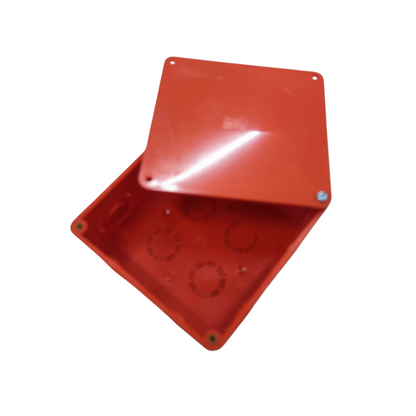 Poly 4 1/2 x 4 1/2 Inches PVC Square Box with Cover