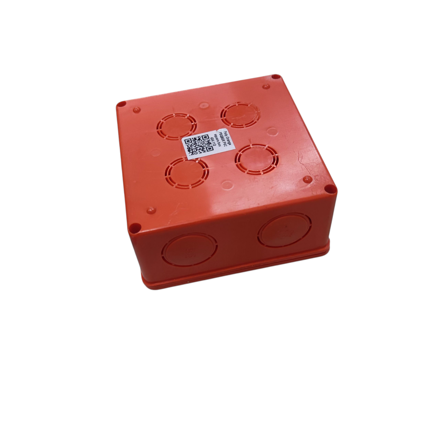 Poly 4 1/2 x 4 1/2 Inches PVC Square Box with Cover