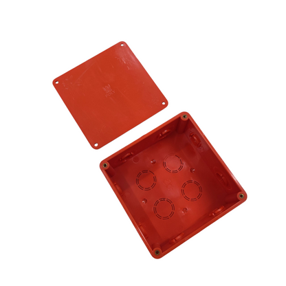 Poly 4 1/2 x 4 1/2 Inches PVC Square Box with Cover