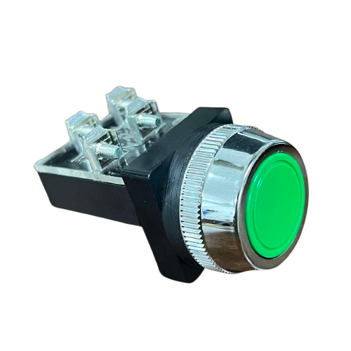 Push Button Switch Auspicious Green 30mm 3A 2NO/2NC
