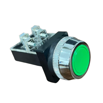 Push Button Switch Auspicious Green 30mm 3A 2NO/2NC