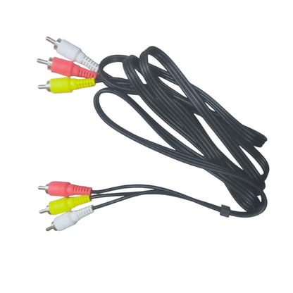 RCA Cord 1.5 Meters 3X3, RCA 3X3 Yellow, Red, White, RCA Cord 1.5 Meters Video + Stereo