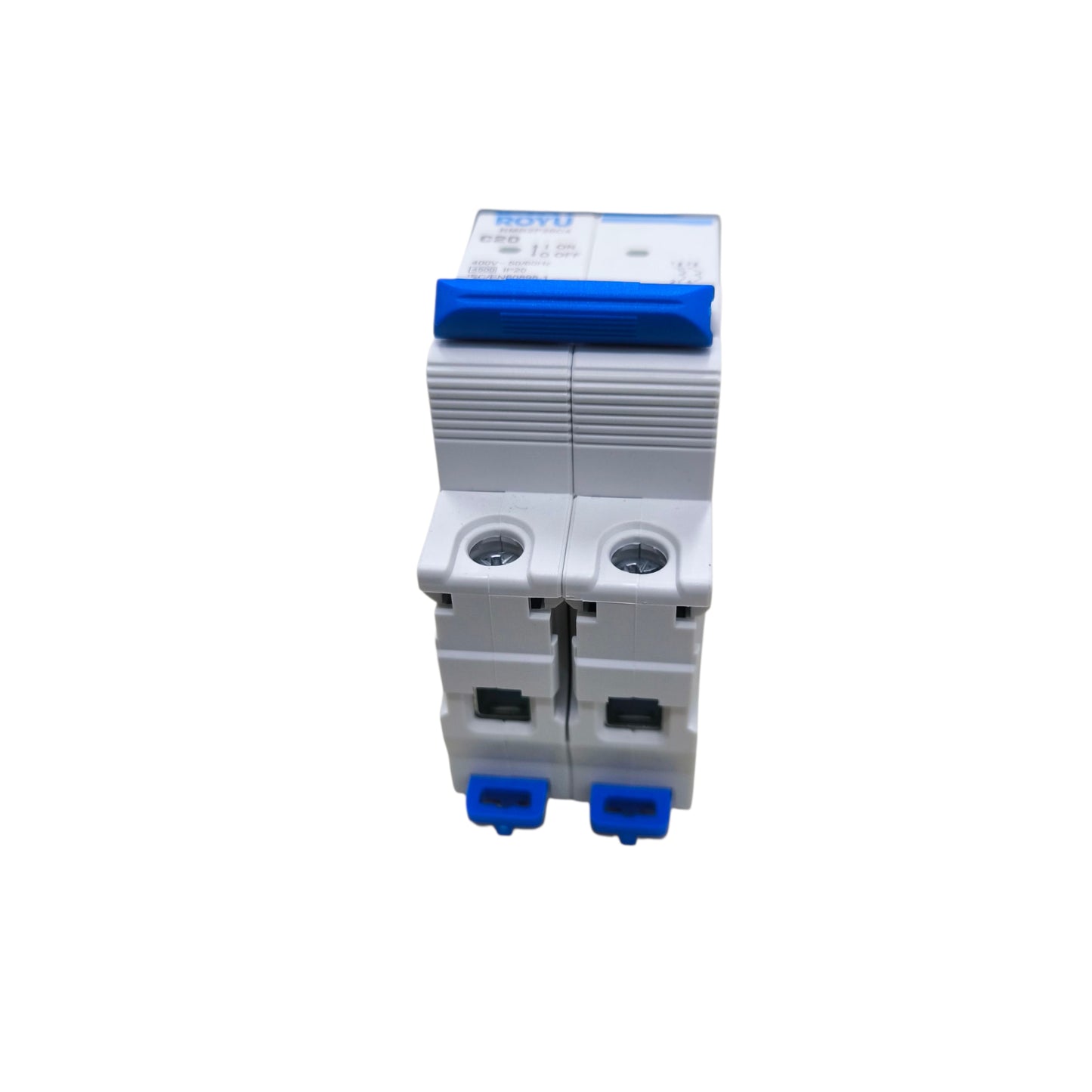 Royu 10A 2 Pole Miniature Circuit Breaker 4.5KAIC 220V RMB2P10C4