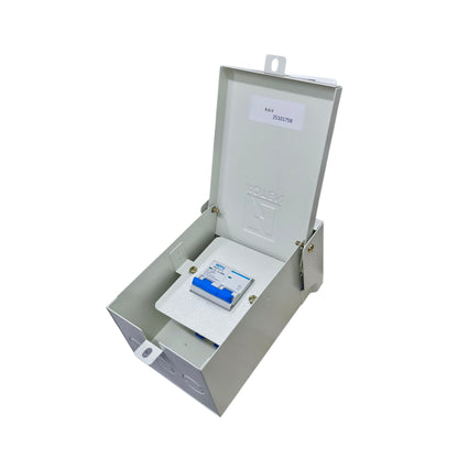 Royu 125A 2Pole 7.5 KAIC 220V Miniature Circuit Breaker with Nema 3r Enclosure K63NNEMA3RE-2P/3P+RMB2P125C10