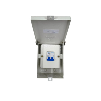 Royu 40A 2Pole 4.5KAIC 220V Miniature Circuit Breaker with Nema 3r Enclosure Outdoor RMB2P40C4