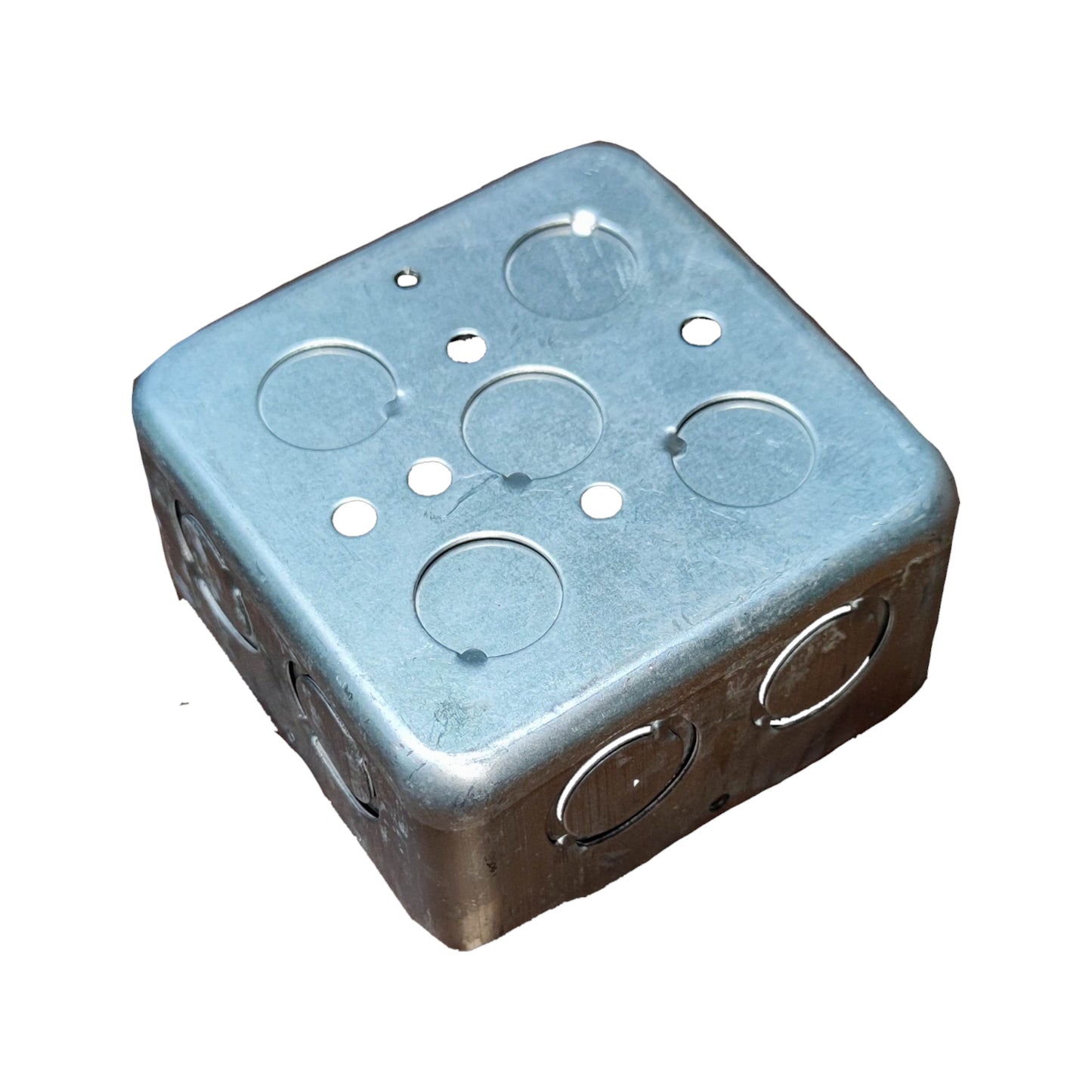 Royu 4x4 Junction Box Metal AWG 18 REMUB03A Square Box 1mm Thickness ( 4" x 4" x 2" - 1/8")