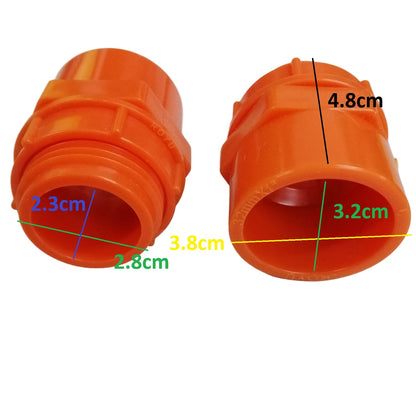 Royu PVC Male Thread Adapter with Nut 32MM 1 Inch RVFEMTA32