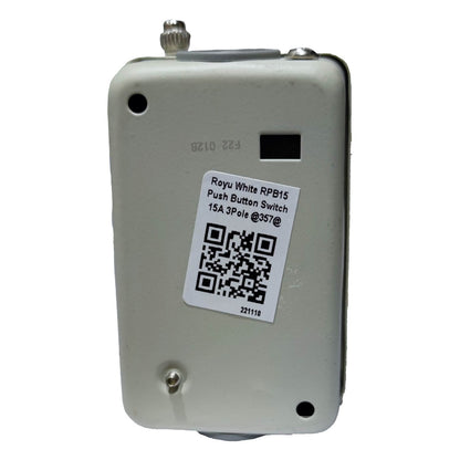 Royu Push Button Switch 15A 250V 3 Pole RPB15 Electx Electrical SUpply