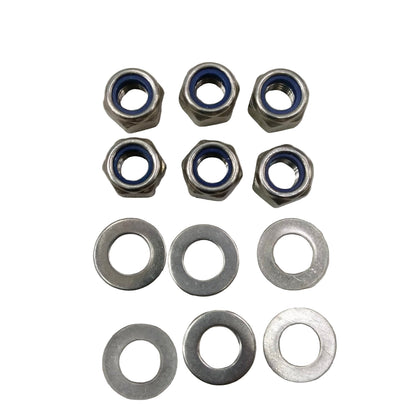 SS LOCKNUT AND WASHER 12mm