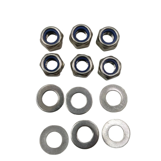 SS LOCKNUT AND WASHER 12mm