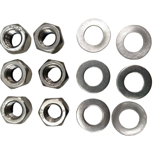 SS LOCKNUT AND WASHER 12mm II